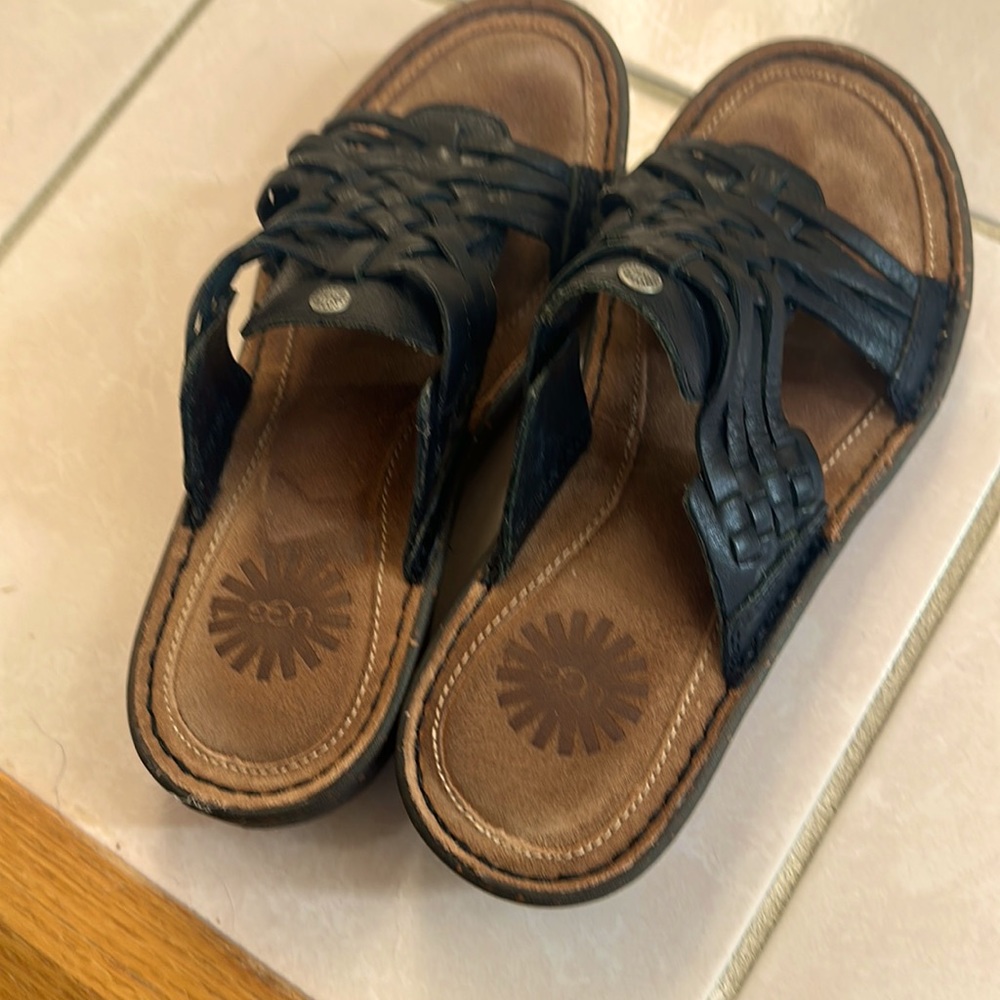 Ugg low heel sandals- very good condition